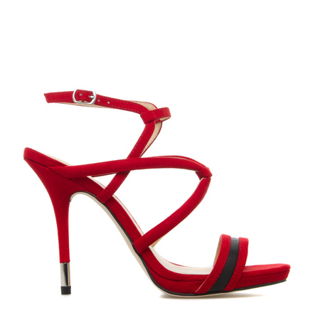 Red High Heel Sandals - CraftySandals.com