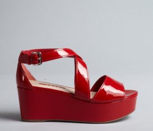 Pictures of Red Platform Sandals