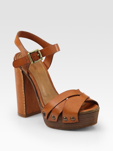 Tan Platform Sandals | CraftySandals.com