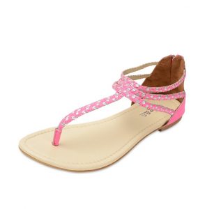 Pink Flat Sandals Pictures