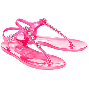 Pink Jelly Sandals Images
