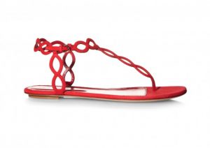 Red Flat Sandals Pictures