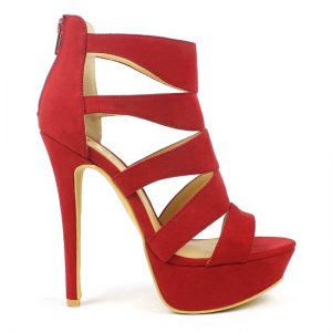 Red High Heels Sandals