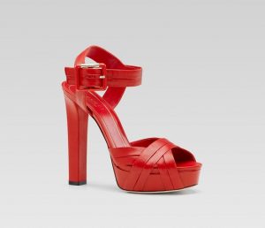 Red Platform Sandals Images