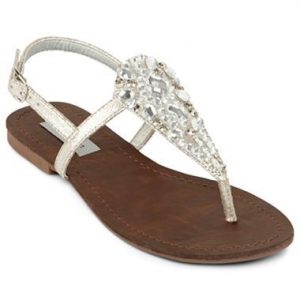 Rhinestone Thong Sandals Photos