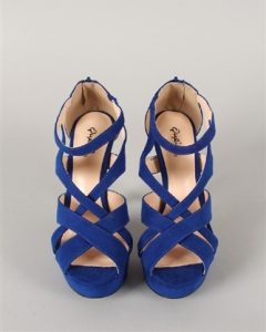 Royal Blue Strappy Sandals
