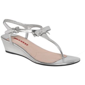 Silver T Strap Sandals Pictures