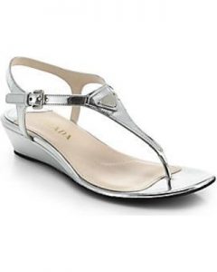 Silver Thong Sandals Images