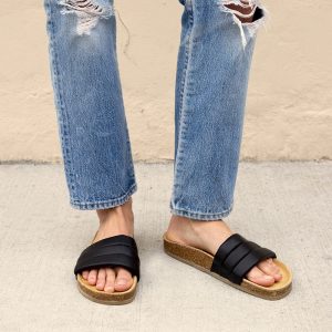 Slide Sandals Leather
