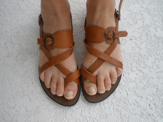 mens strappy leather sandals