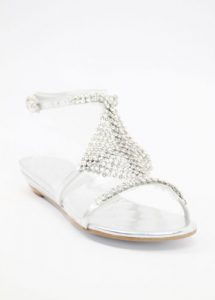 Wedding Sandals with Rhinestones