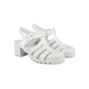 White Jelly Sandal