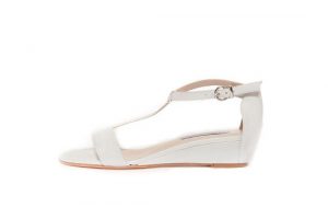 White Leather Sandals Images
