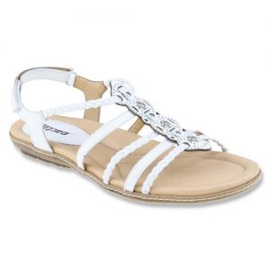 White Sandals Leather