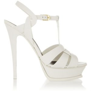 White Strappy Platform Sandals