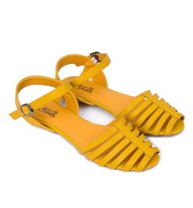 Yellow Flat Sandals