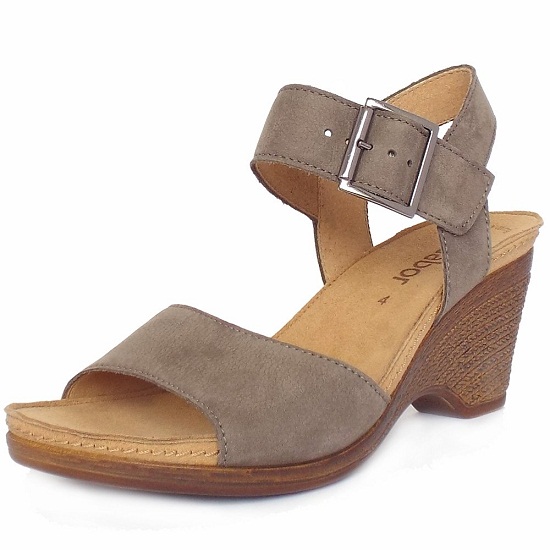 Grey Wedge Sandals - CraftySandals.com