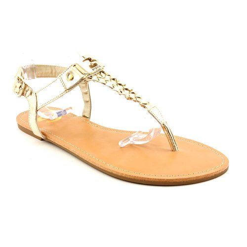 Gold T Strap Sandals - CraftySandals.com