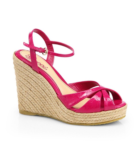 Pink Wedge Sandals - CraftySandals.com