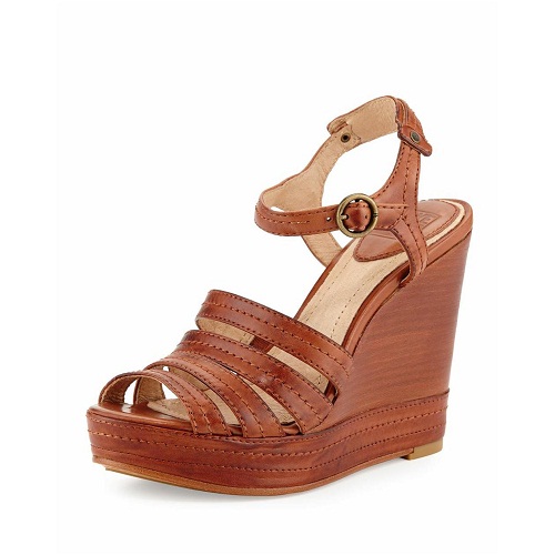 Leather Wedge Sandals - CraftySandals.com