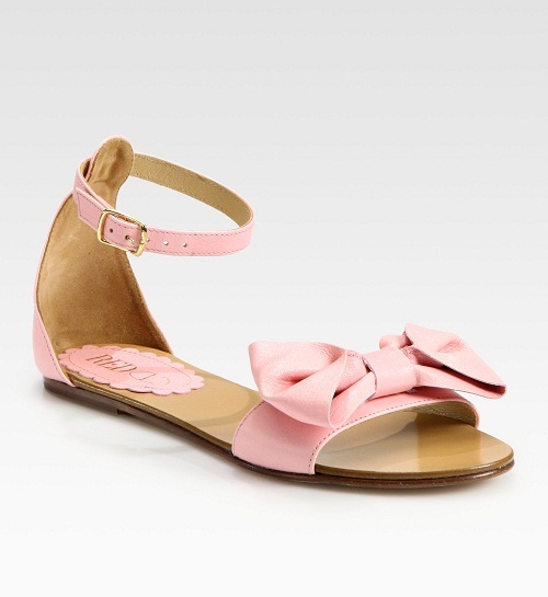 light pink flat sandals