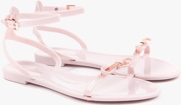 light pink flat sandals