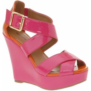 Pink Wedge Sandals - CraftySandals.com
