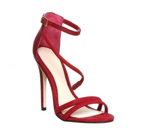 Red Strappy Sandals - CraftySandals.com