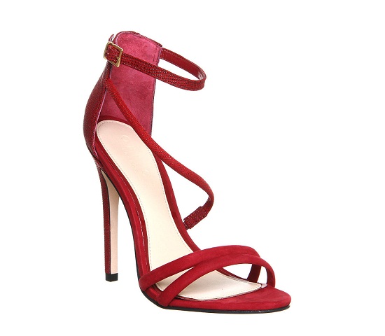 Red Strappy Sandals - CraftySandals.com