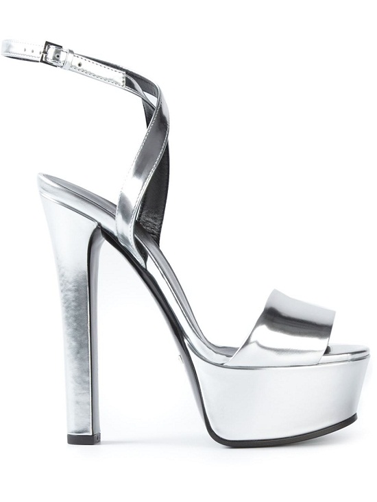 Silver Platform Sandals - CraftySandals.com