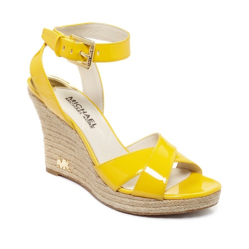 Yellow Wedge Sandals - CraftySandals.com