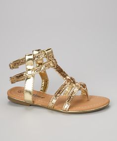 Gold Toddler Sandals | CraftySandals.com