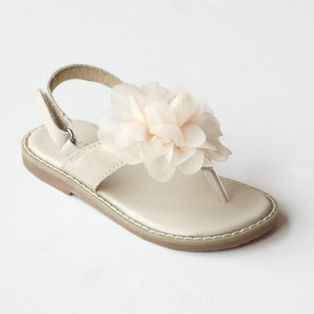 girls cream sandals