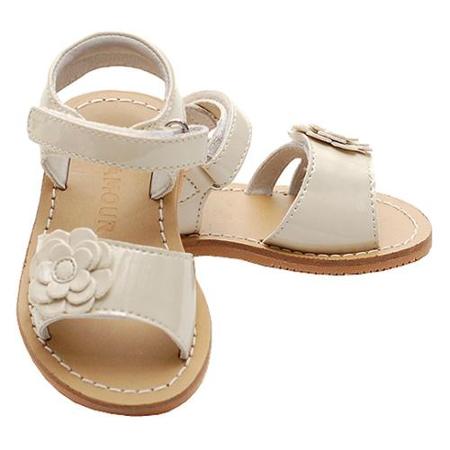 girls cream sandals