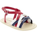 red white & blue sandals