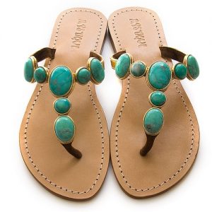 Turquoise Sandals - CraftySandals.com