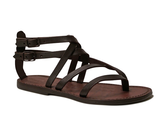 Brown Strappy Sandals - CraftySandals.com