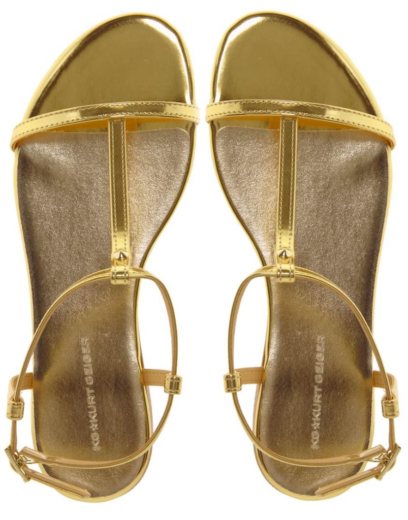 Gold Flat Sandals