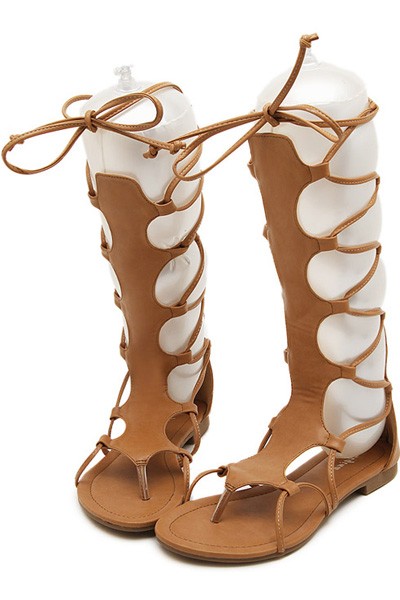Brown Gladiator Sandals - CraftySandals.com
