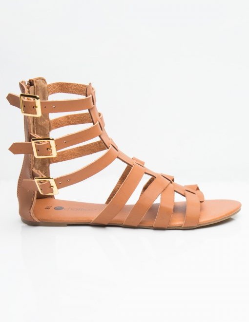 Brown Gladiator Sandals - CraftySandals.com