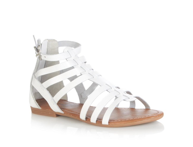 Sale > white gladiator sandal > in stock