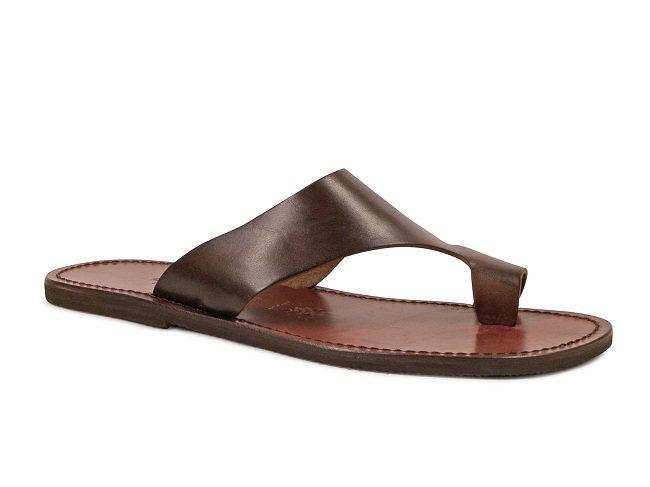 Mens Brown Leather Sandals - CraftySandals.com