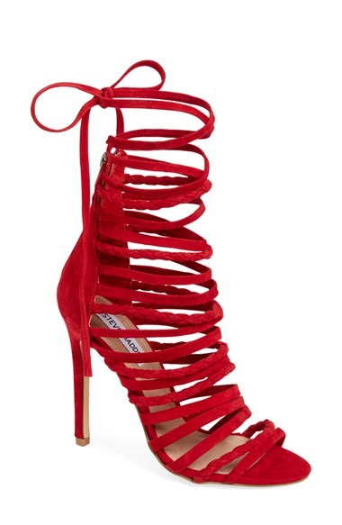 Red Gladiator Sandals - CraftySandals.com