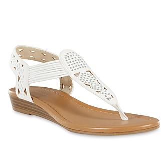 White Thong Sandals - CraftySandals.com