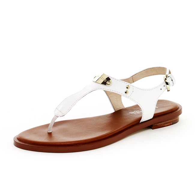 White Thong Sandals - CraftySandals.com