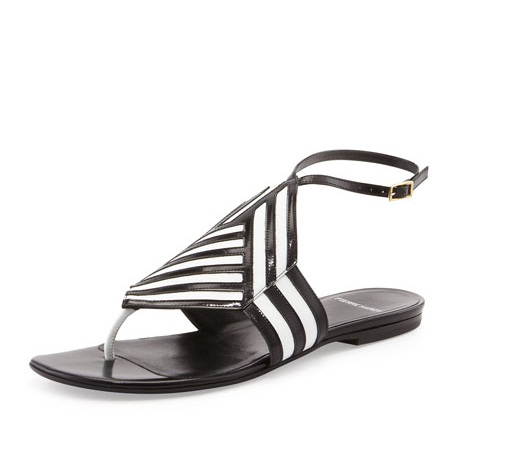 Black and White Sandals - CraftySandals.com