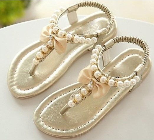 girls pearl sandals