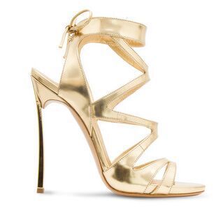 gold high sandals