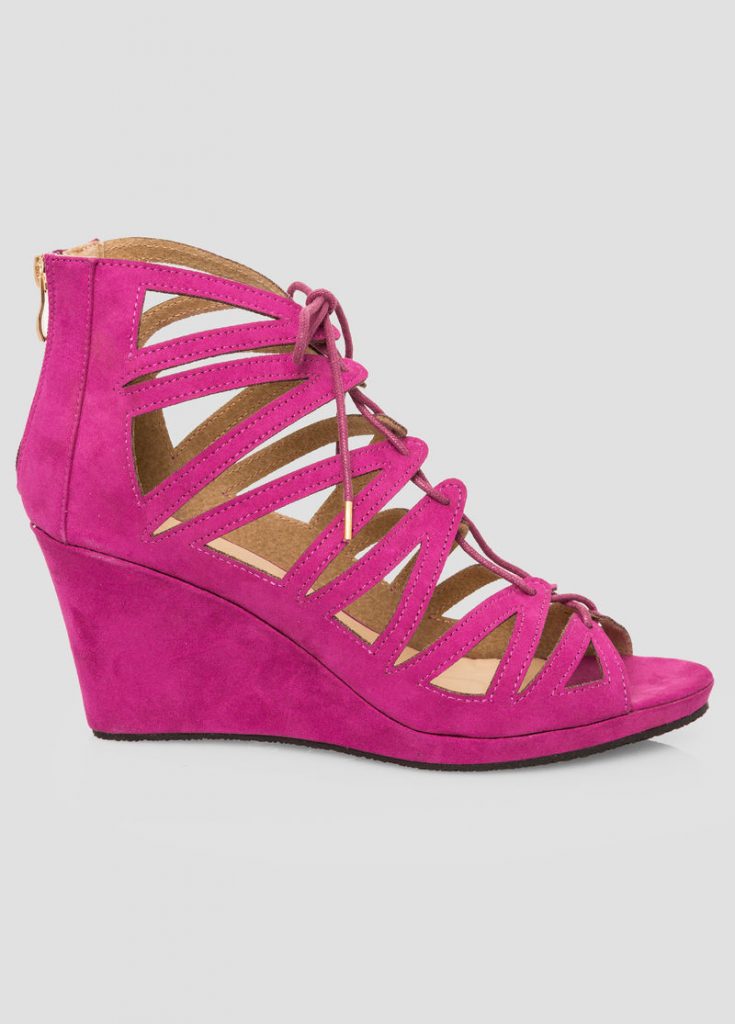Lace Up Wedge Sandals - CraftySandals.com