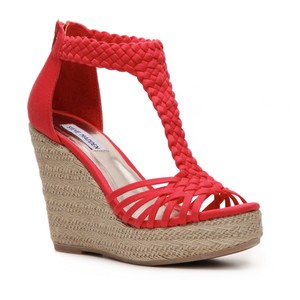 Red Wedge Sandals - CraftySandals.com